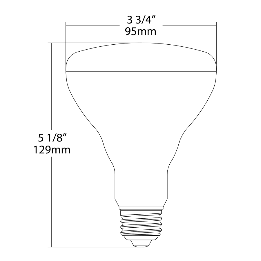 RAB-BR30-7-922/30-WGDRAB BR30 7W LED Bulb Selectable CCT 22K-30K