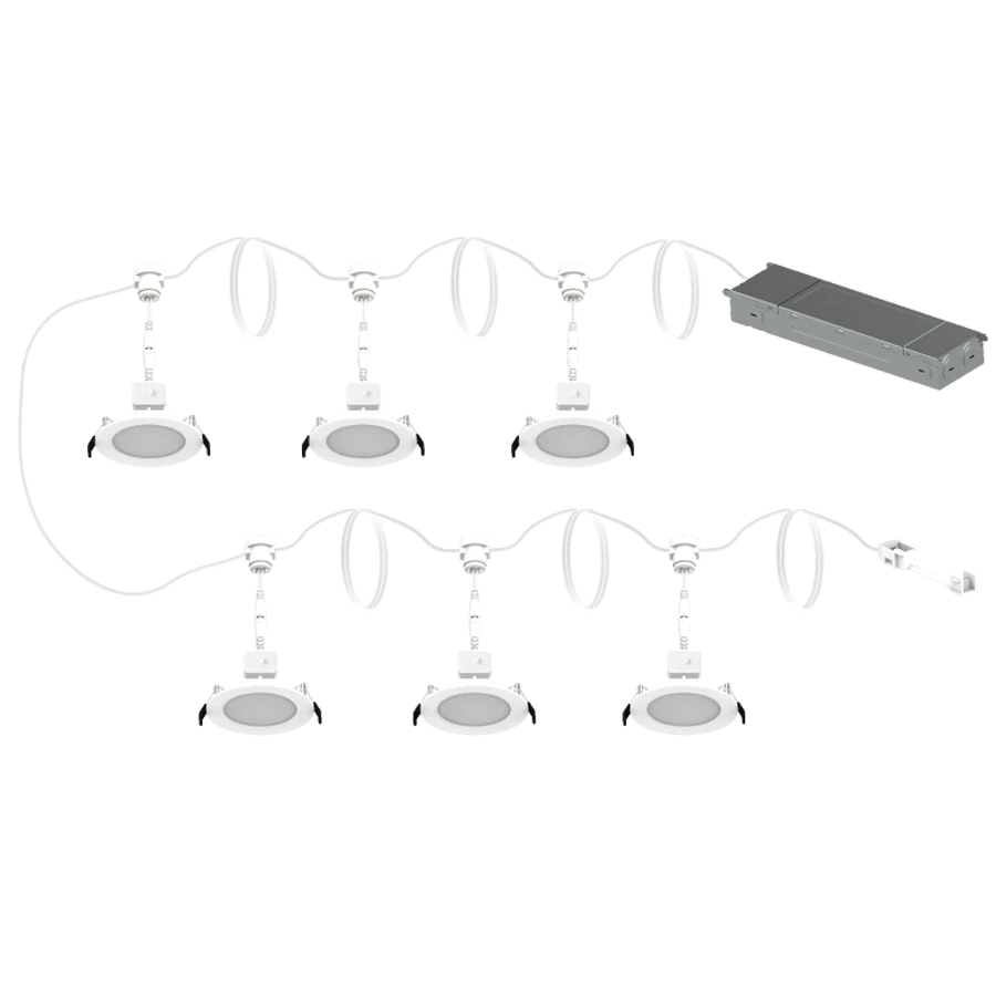 RAB-DAISYKIT4RAB DaisyKit4 4" 8.5W Downlight Wafer 6Pack Selectable CCT