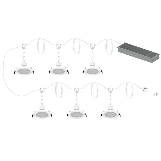 RAB-DAISYKIT4RAB DaisyKit4 4" 8.5W Downlight Wafer 6Pack Selectable CCT