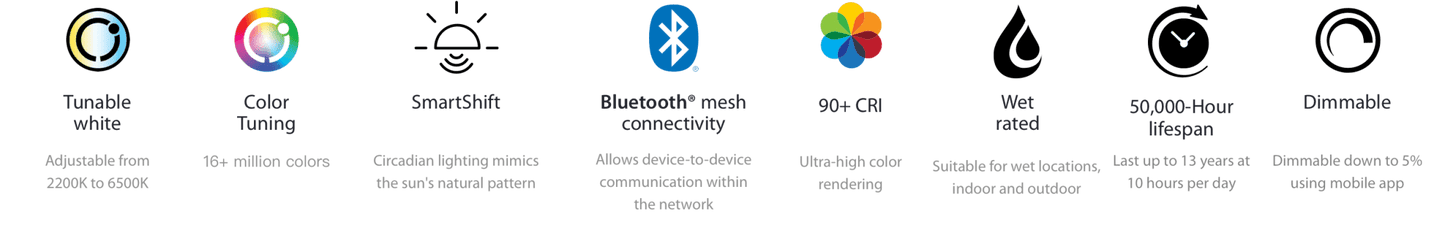 RAB-R611B/RGBRAB R611B 11W LED 6" Retrofit Downlight RGBW
