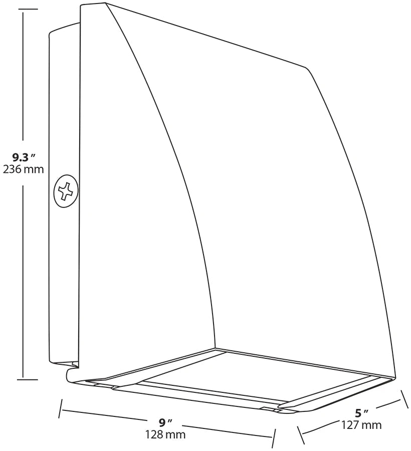 RAB-SLIM37YRAB SLIM37 37W LED Cutoff Wall Pack 30K/40K/50K