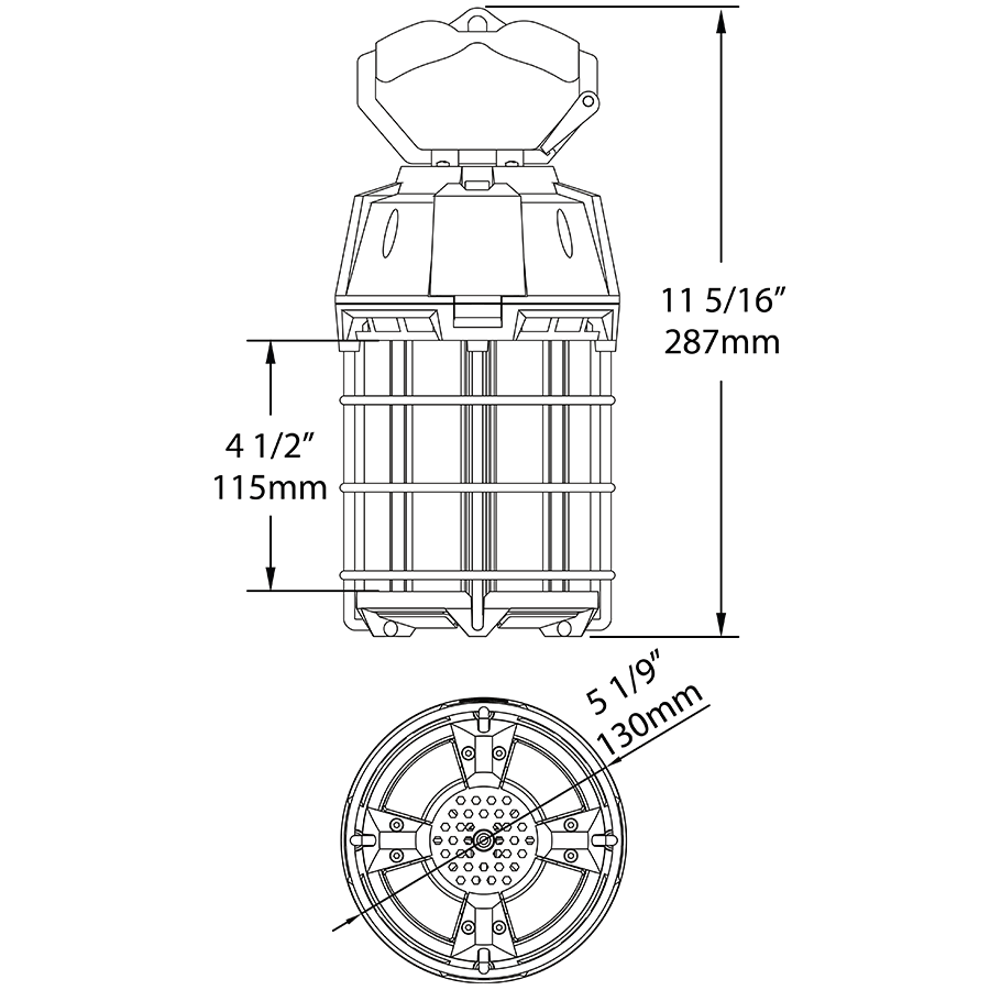 RAB-TEMP-100-850/25CPRAB TEMP-100-850 LED Temporary High Bay