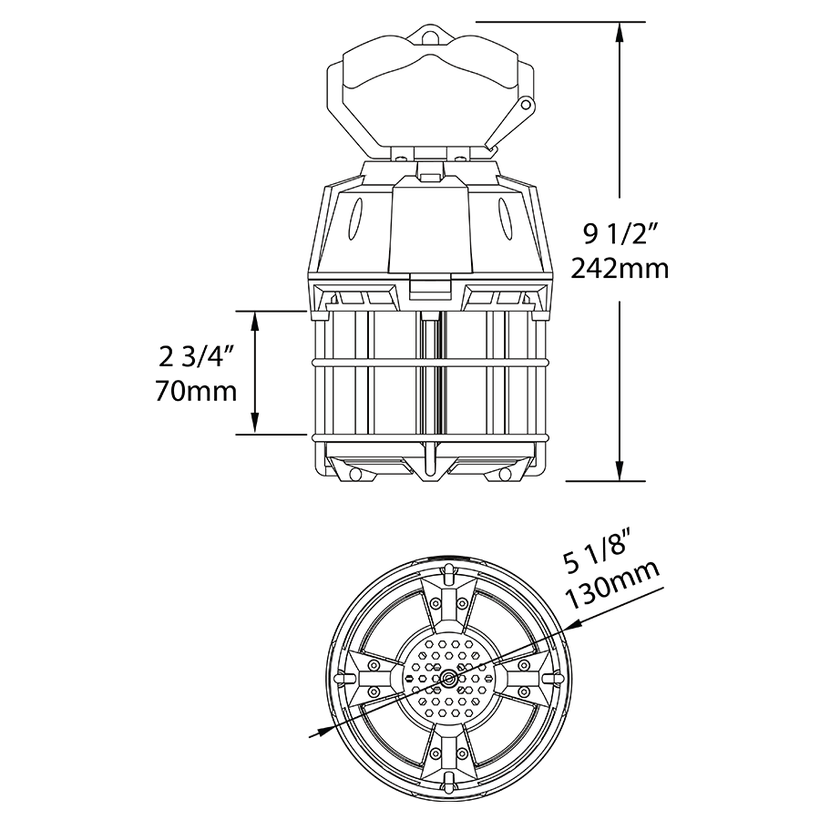 TEMP-60-850/15CPRAB TEMP-60-850 LED Temporary High Bay