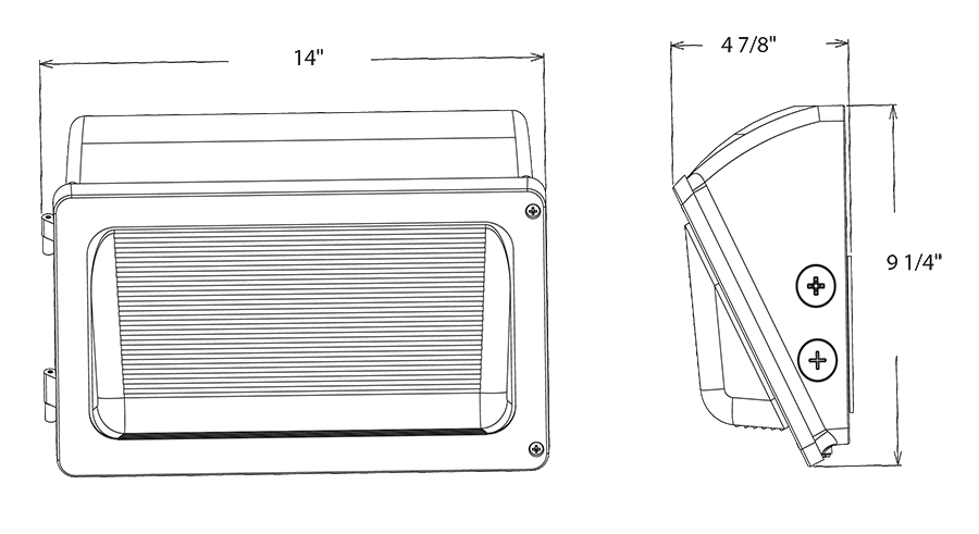 RAB-WPX2WRAB WPX2 80W LED Wallpack Selectable Wattage/CCT