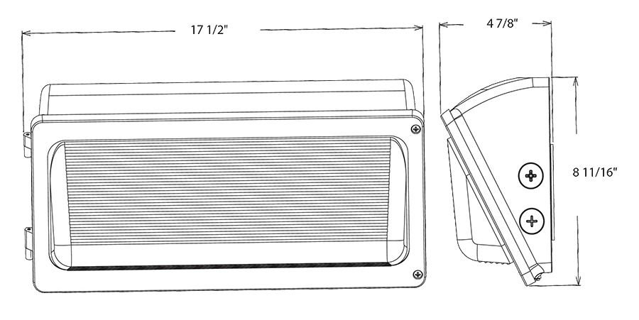 RAB-WPX3WRAB WPX3 130W LED Wallpack Selectable Wattage/CCT