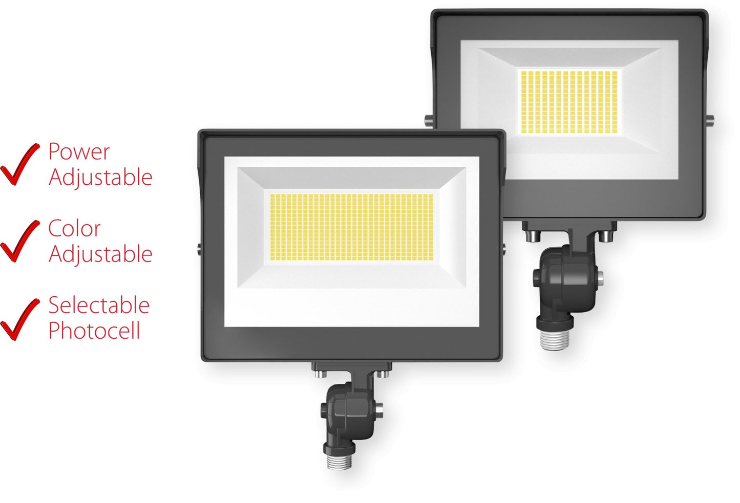 RAB-X17XFU80SFWRAB X17 80W LED Flood Light Slipfitter Mount Selectable CCT