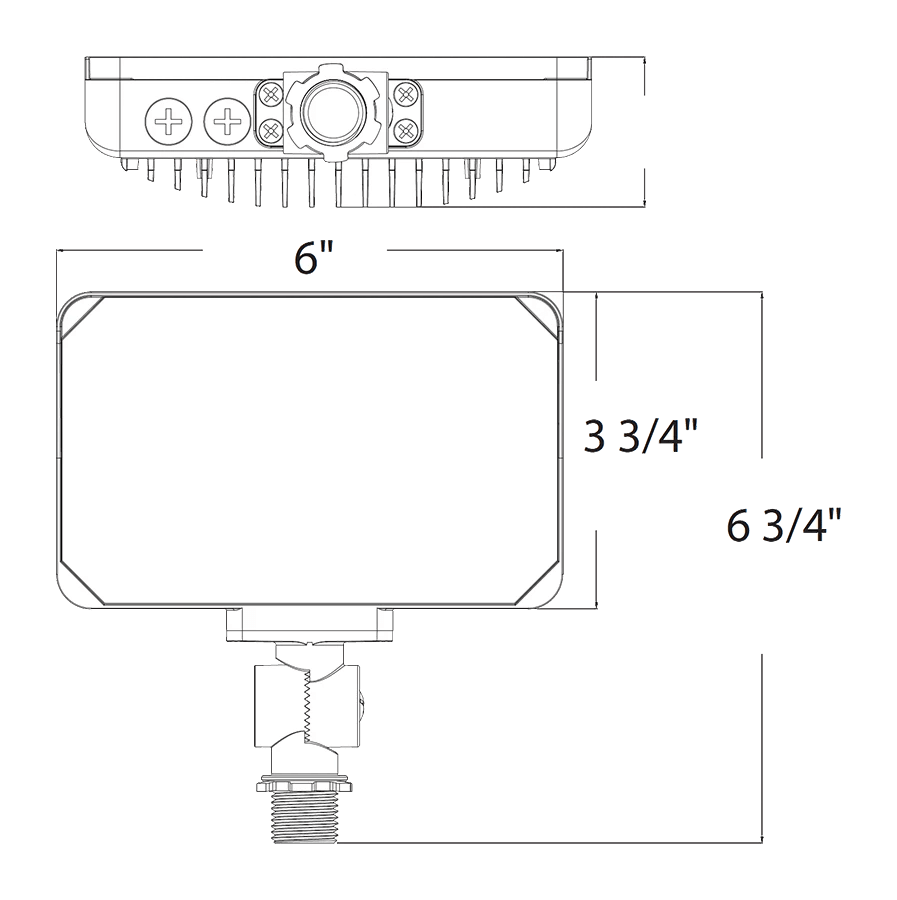 RAB-X34SWRAB X34S 35W LED Flood Light Selectable CCT/Wattage