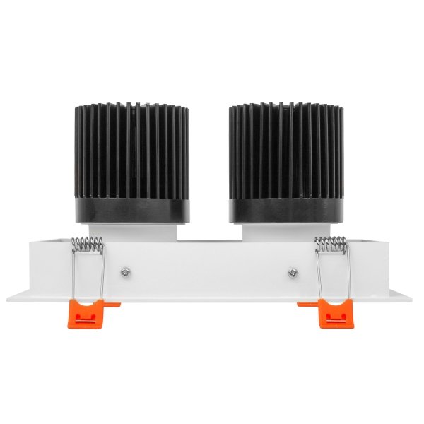 RAY-RAD-2H-CCTRAYHIL RAD2H 24W Dual Head LED Recessed Downlight 38° Selectable CCT