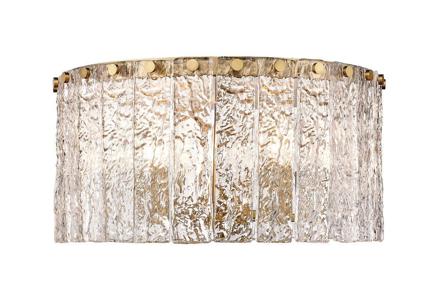 1943F16-MGLDZ-Lite 1943 Glacier Flush Mount Chandelier