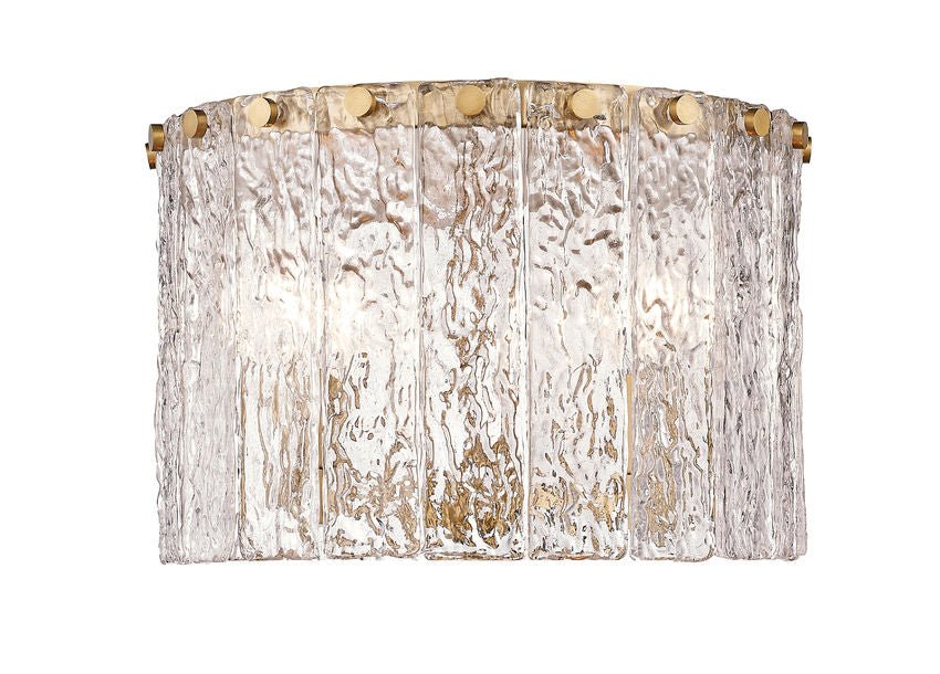 1943F12-MGLDZ-Lite 1943 Glacier Flush Mount Chandelier