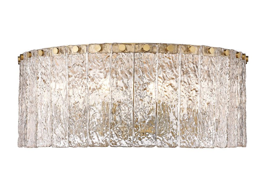 1943F20-MGLDZ-Lite 1943 Glacier Flush Mount Chandelier
