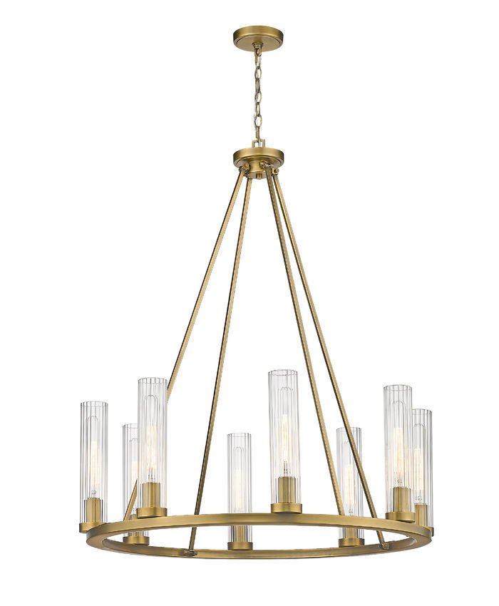 3031-8RBZ-Lite 3031 Beau Collection Round 6-15 Bulb Chandelier