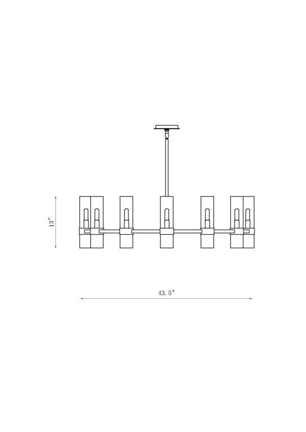 4008-12MBZ-Lite 4008 Datus Collection Round 6-12 Bulb Chandelier