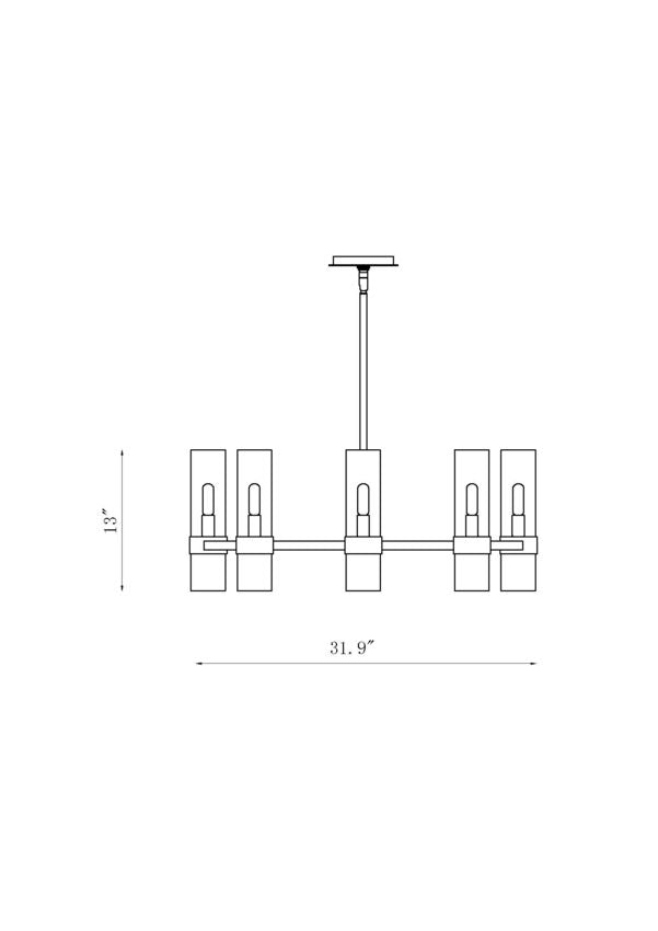 4008-12MBZ-Lite 4008 Datus Collection Round 6-12 Bulb Chandelier