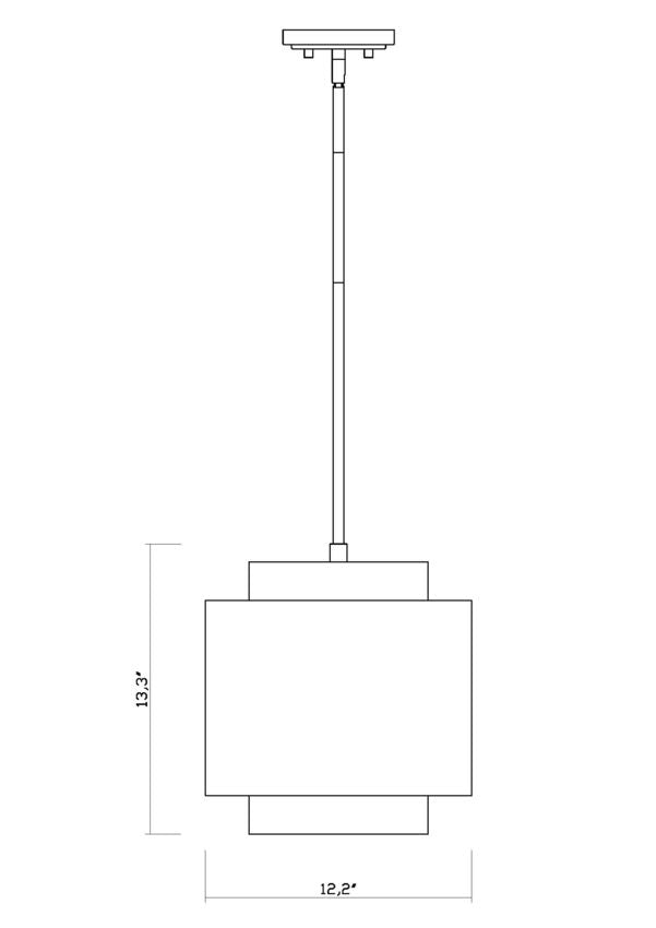 739P12-BRZ-RBZ-Lite 739 Harlech Pendant Light