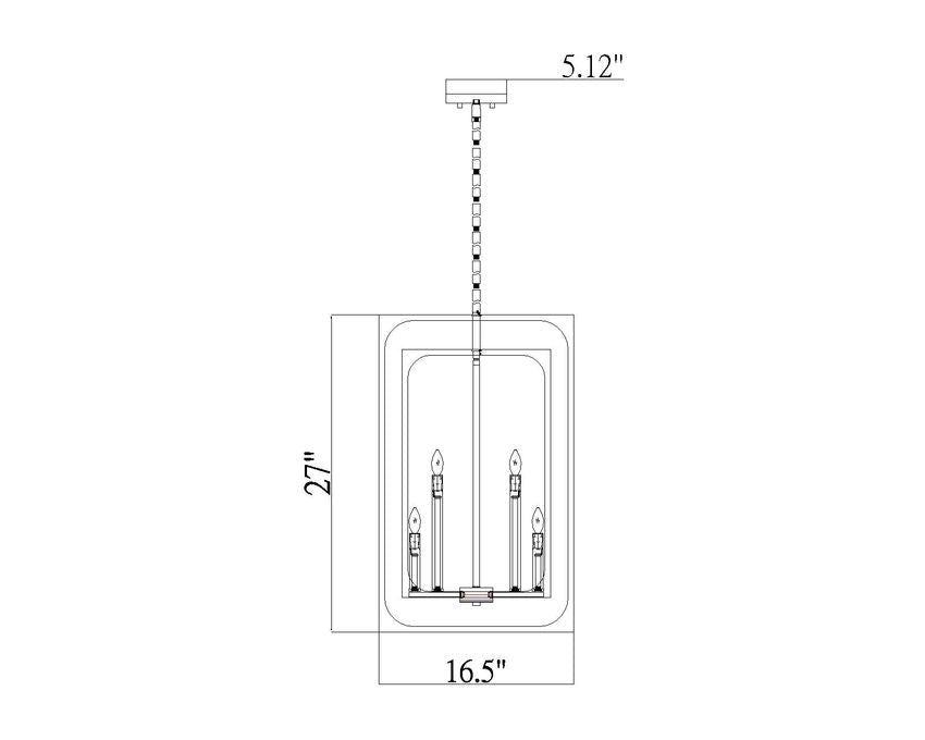 3038-8RBZ-Lite Easton 8 Bulb Chandelier