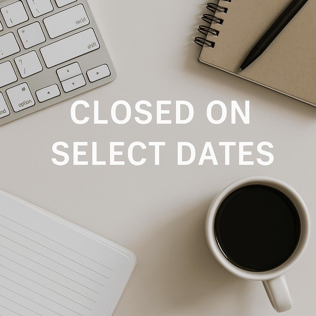 2026 Dates that we are closed - COMMUNITY LIGHTING & ELECTRIC SUPPLY