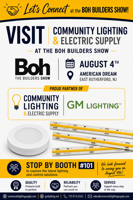 Visit Community Lighting at BOH 2026 – Booth 101 - COMMUNITY LIGHTING & ELECTRIC SUPPLY