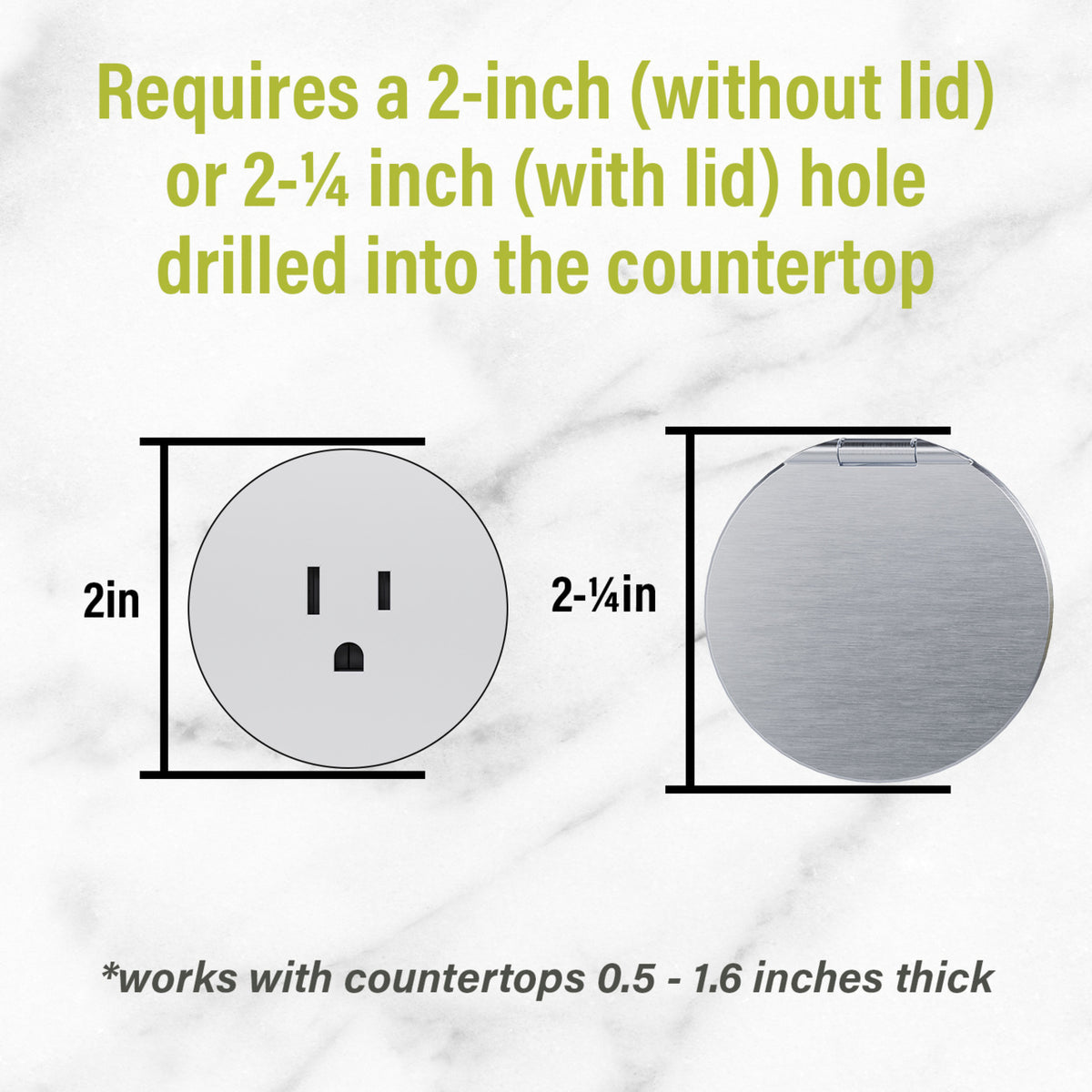 Legrand CP498TR Countertop Outlet Cover