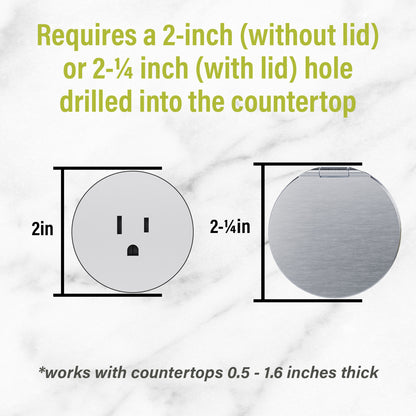 Legrand CP498TR Countertop Outlet Cover