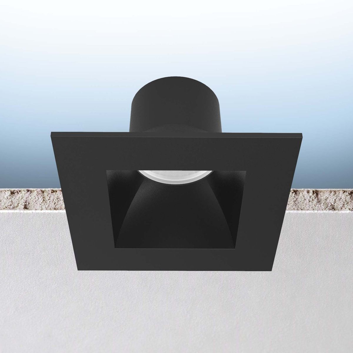 Luxrite LR23370 4" 12W Regressed Square Canless Spotlight Selectable CCT