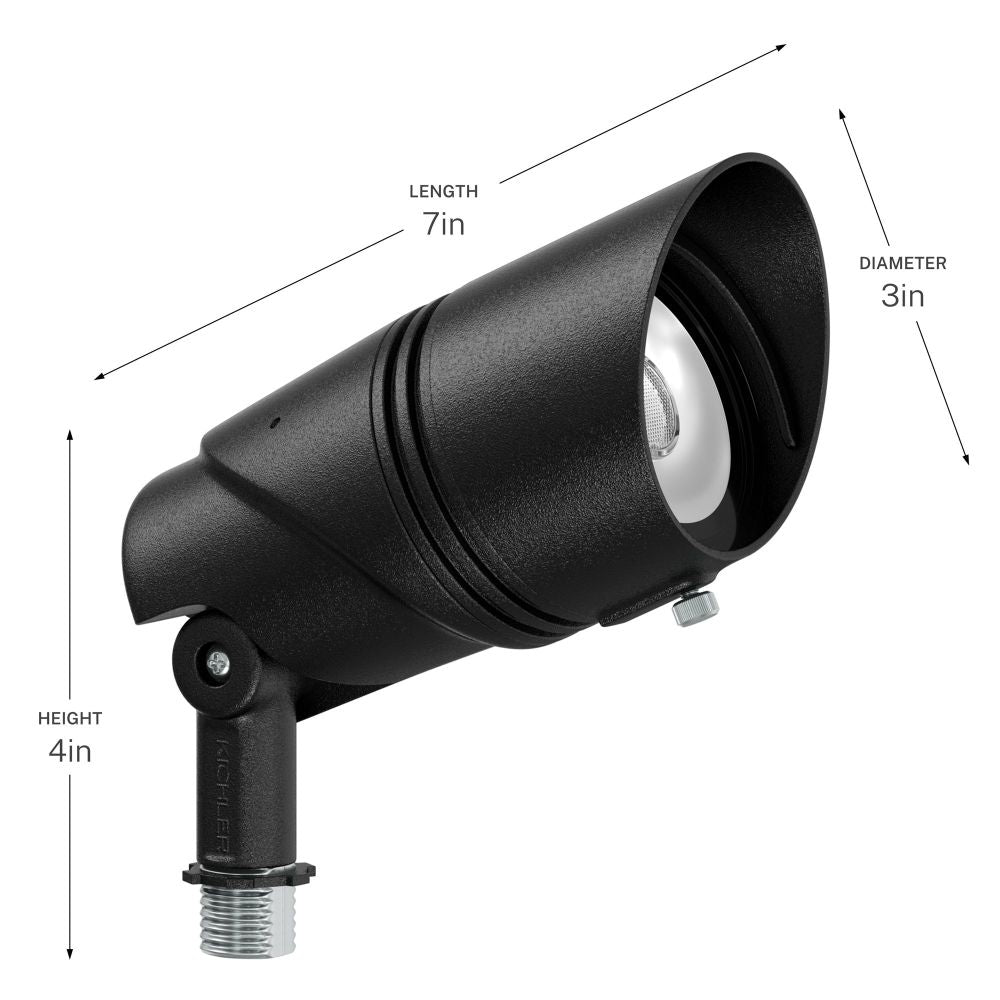 KICHLER Varia 16312 19.6W LED Large Accent Light Selectable CCT dimensions