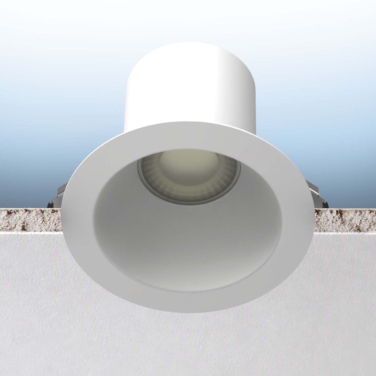 Luxrite LR23372 6" 25W Regressed Round Canless Spotlight Selectable CCT