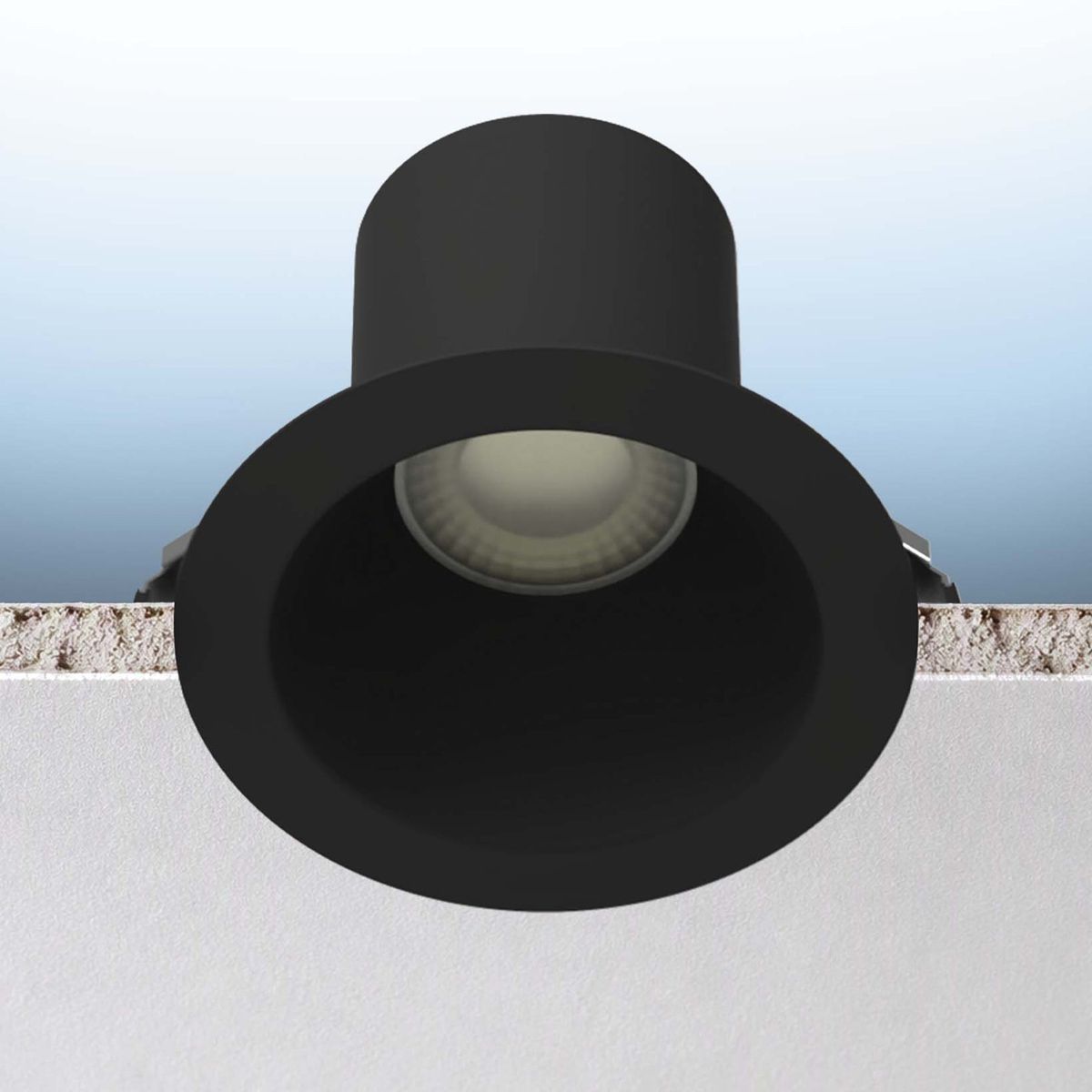 Luxrite LR23372 6" 25W Regressed Round Canless Spotlight Selectable CCT