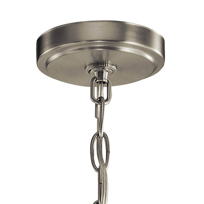Canopy for the Voleta 20.75" 3 Light Pendant Nickel on a white background