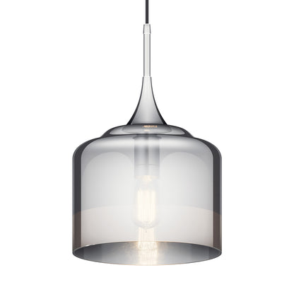 Tabot 16.75" 1 Light Pendant Chrome on a white background
