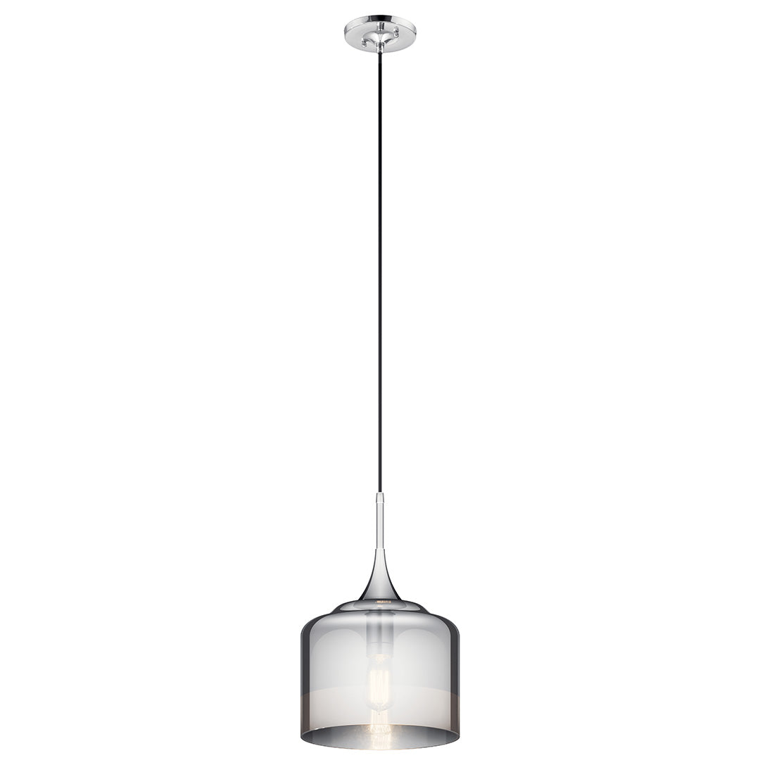 Tabot 16.75" 1 Light Pendant Chrome on a white background