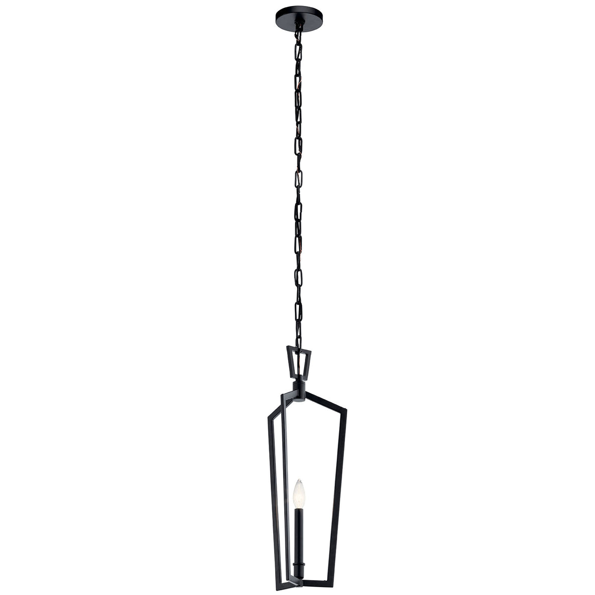 Abbotswell 23.5" Mini Pendant Black on a white background