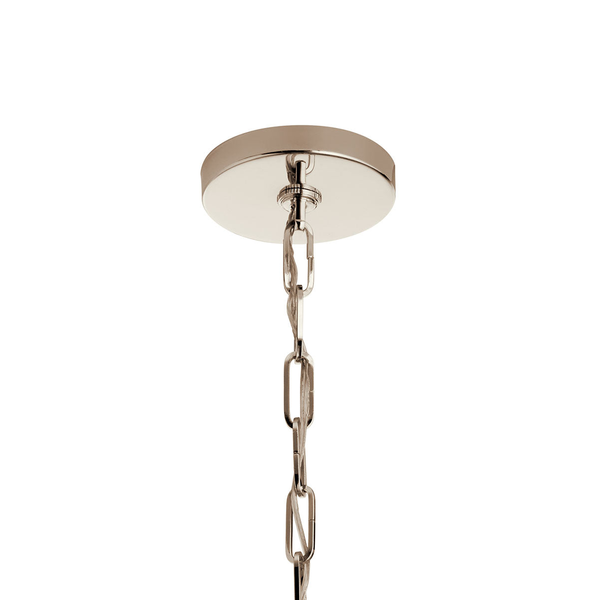 Canopy for the Abbotswell 19" 4 Light Pendant Nickel on a white background