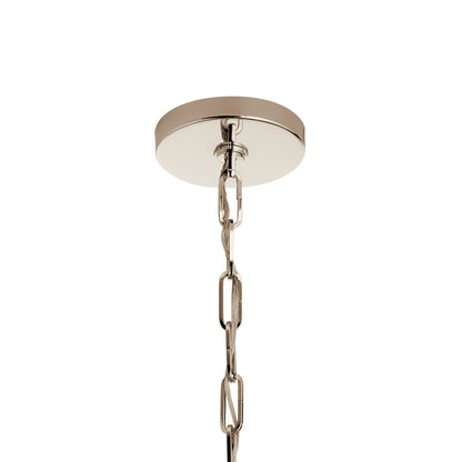 Canopy for the Abbotswell 19" 4 Light Pendant Nickel on a white background