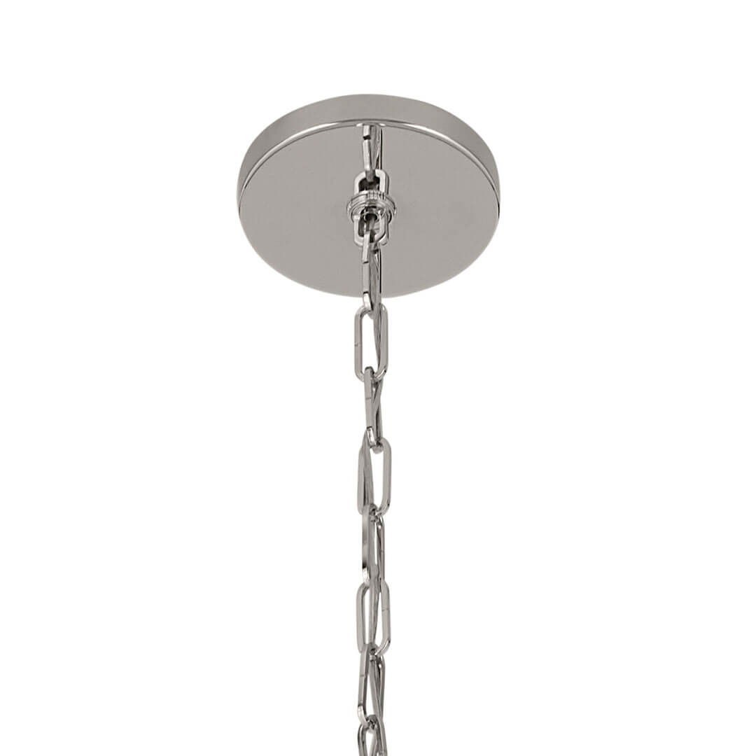 Canopy for the Abbotswell 49 Inch 16 Light Foyer Pendant in Polished Nickel on a white background