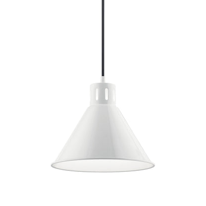 Zailey™ 9.5" 1 Light Pendant in White without the canopy on a white background