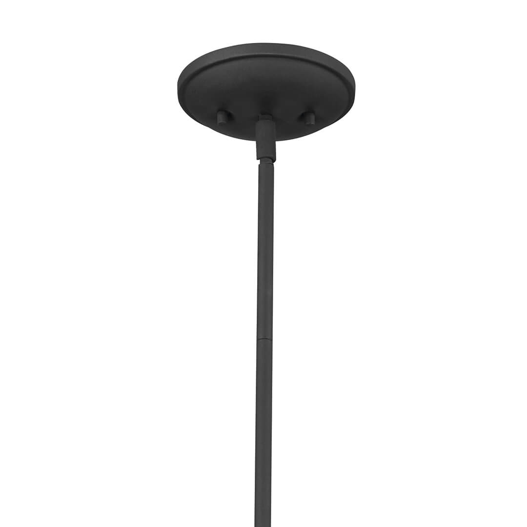 Canopy for Topiary 1 Light Pendant Textured Black on a white background