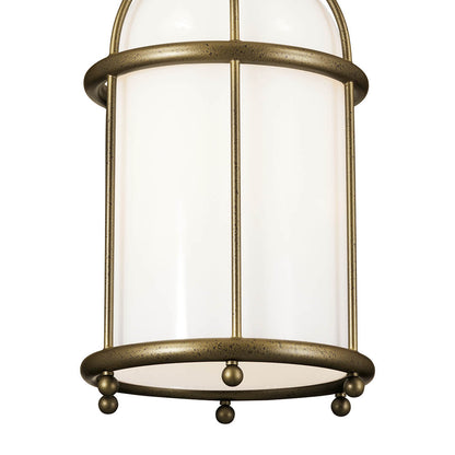 Topiary 1 Light Pendant Character Bronze on a white background