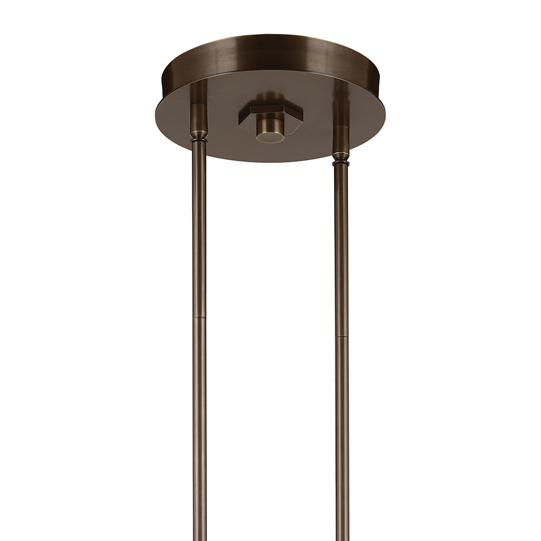 Canopy for the Tenon 28"  LED Pendant in Lacquered Bronze on a white background