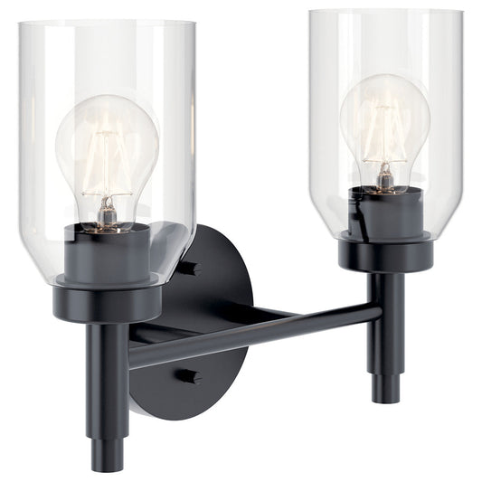 KICHLER Madden 55184 2 Light Vanity with Clear Glass