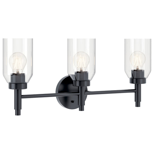 KICHLER Madden 55185 3 Light Vanity with Clear Glass