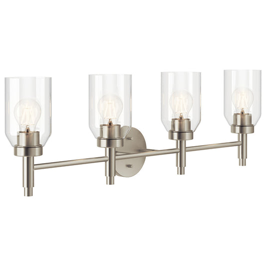 KICHLER Madden 55186 4 Light Vanity with Clear Glass