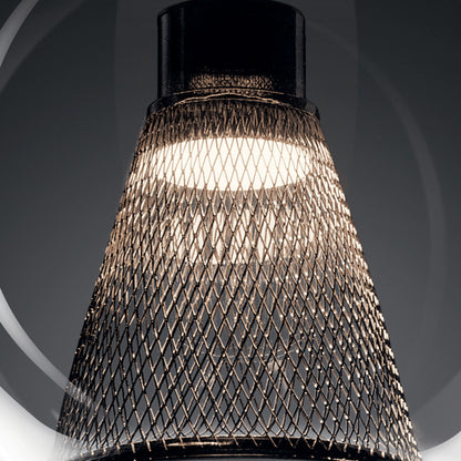Zin 1 Light Round LED Mini Pendant Chrome in kitchen