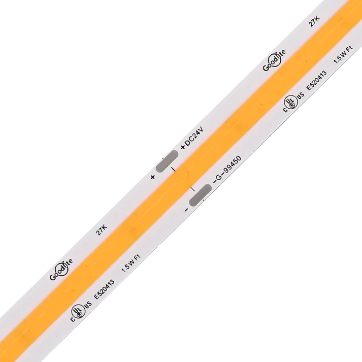 Goodlite COB 16FT LED Tape Light 1.5W/FT Tape 27K-50K