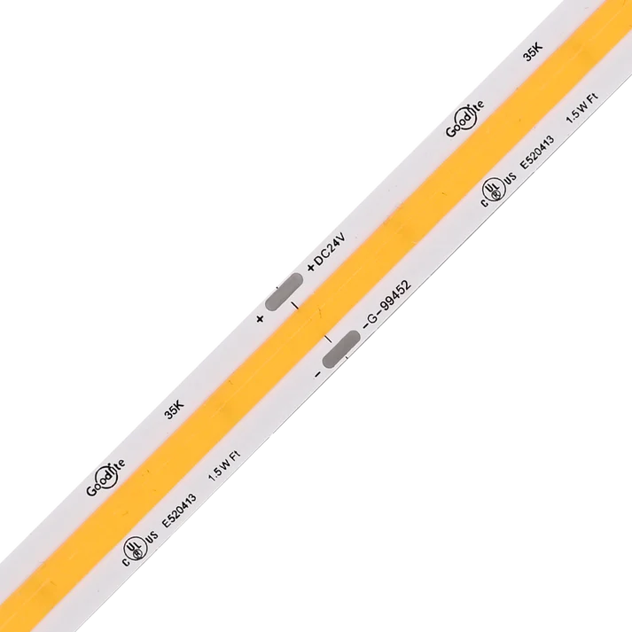 Goodlite COB 16FT LED Tape Light 1.5W/FT Tape 27K-50K