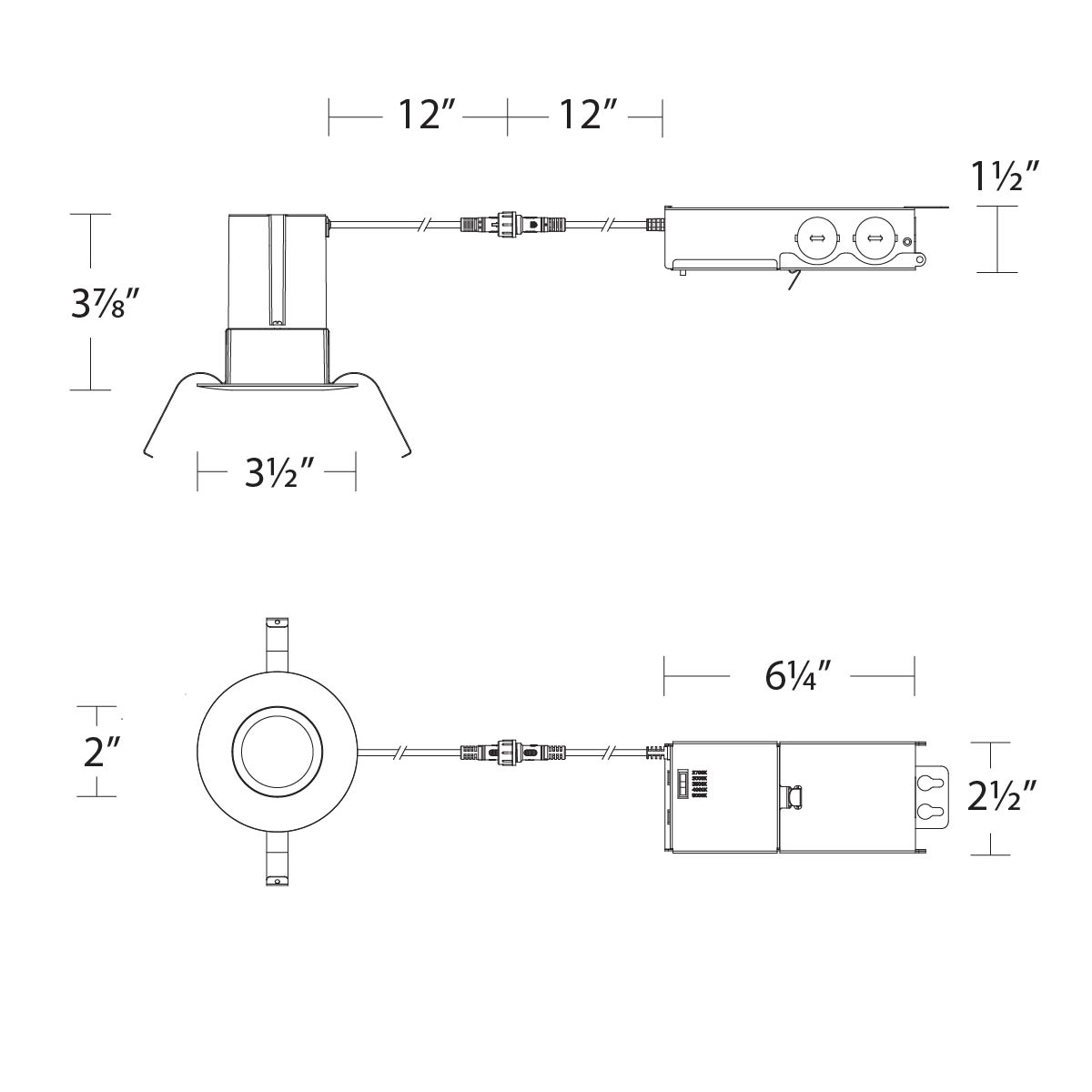 WAC Ion 2″ 9W Round 5CCT Remodel Downlight
