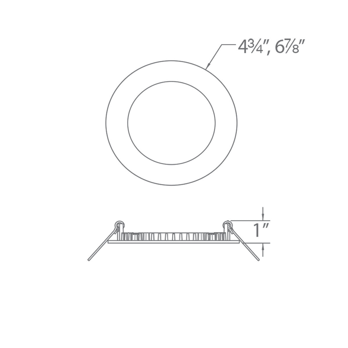 WAC Lighting R4ERDR Lotos 4in Round 5CCT Downlight