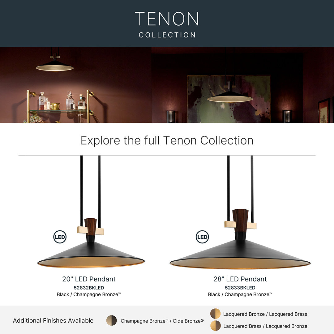 Informational graphic for the Tenon collection of products