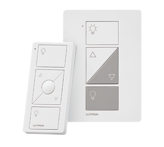 Lutron P-PKG1P-WH Caseta Smart Plug-In Lamp Dimmer Kit with Pico Remote, White
