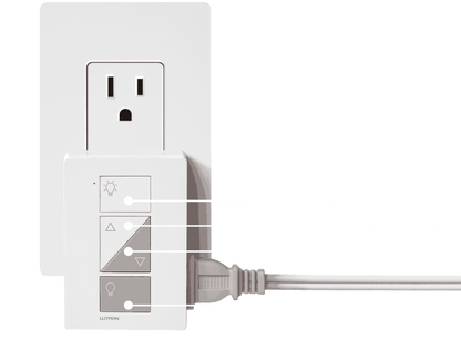 Lutron PD-3PCL-WH Caseta Smart Plug-In Lamp Dimmer, White
